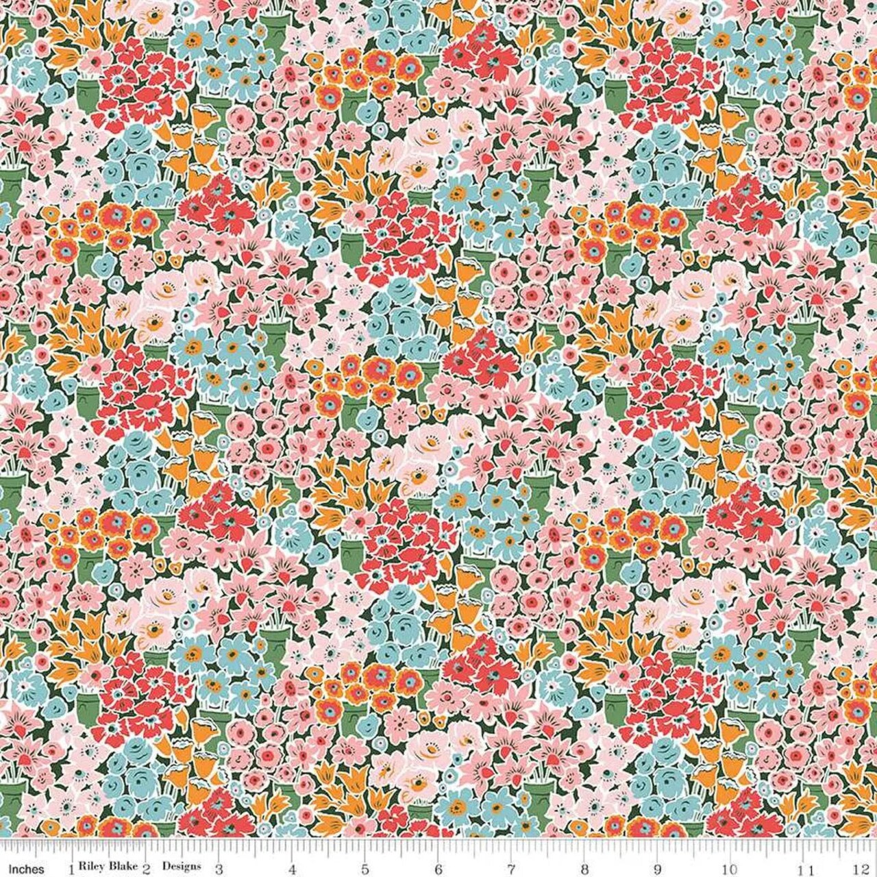 Liberty Tudor Celebration Rossellie Blooms 01667444B 44"/45" Fabric Per Yard